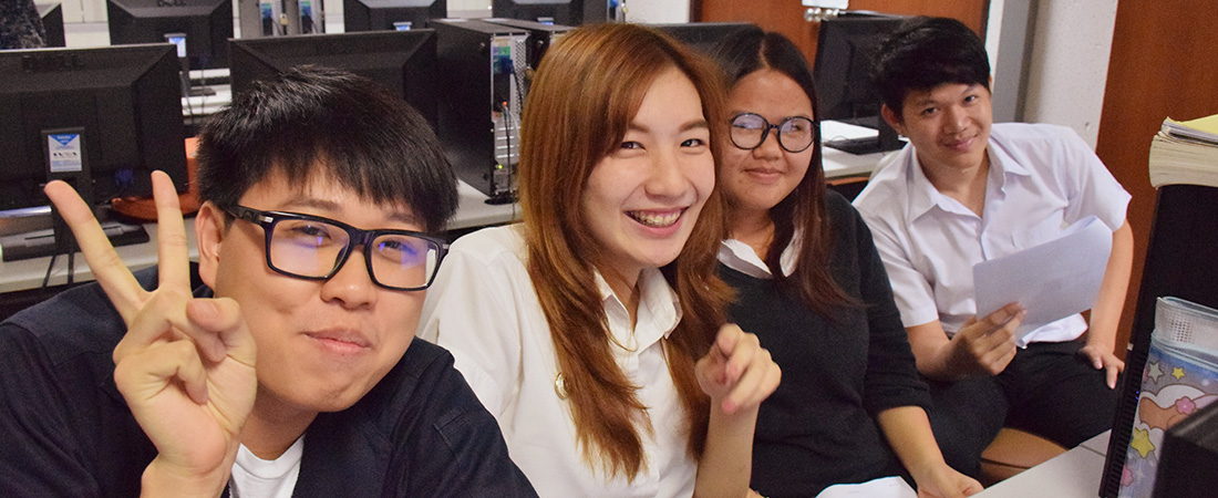 Four young people who participated in the COMET project in the Mekong region. Four youth who participated in the COMET project.
