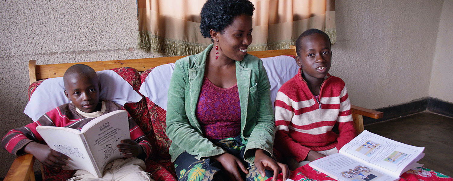 Families reading at home is just one way a culture of reading is growing in Rwanda. Families reading at home is just one way a culture of reading is growing in Rwanda.