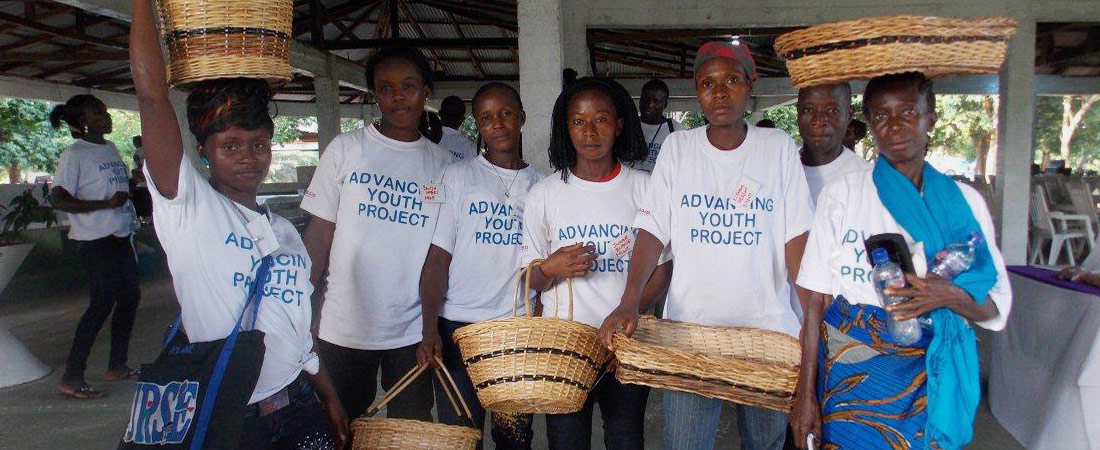 Participants of USAID’s Advancing Youth Project in Liberia.