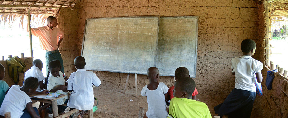 A classroom in the DRC. A classroom in the DRC.