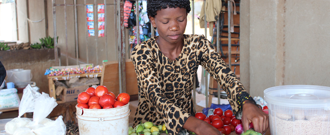 A participant in the Akazi Kanoze Youth Livelihoods Project A participant in the Akazi Kanoze Youth Livelihoods Project