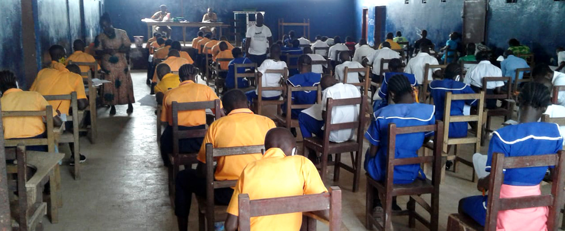 A photo of students in Liberia