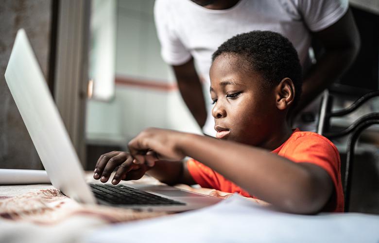 3 Things to Keep in Mind as We Plan Instruction for the Fall A photo of a child using a computer