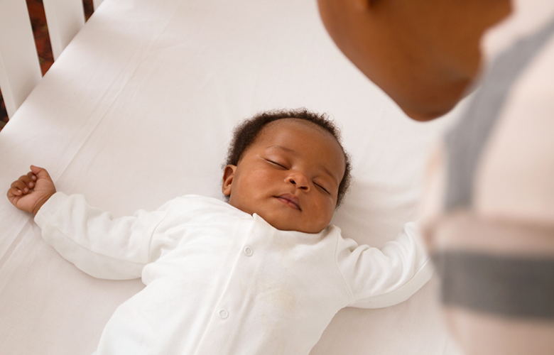 A photo of an infant representing Supporting Infant Safe Sleep Practices with Continuous Quality Improvement