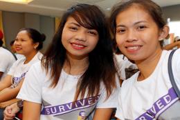A photo of Young women attending a MYDev event in the Philippines