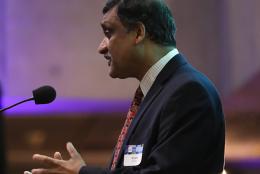 A photo of Anant Agarwal, CEO of edX, 