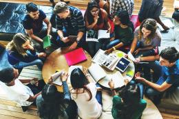 A photo of students representing Building Schools’ Responsiveness to Students’ Voices