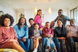 A photo of a family representing Addressing Mental Health in the Black Community