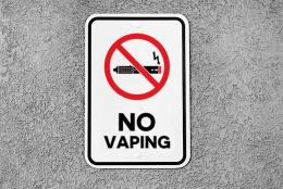 Reducing Teen Vaping: States and Communities Take the Lead A photo no vaping sign to represent Reducing Teen Vaping: States and Communities Take the Lead