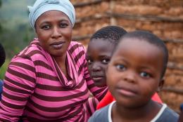 Strengthening Connections for At-Risk Women and Children during COVID-19 A photo of mother and children