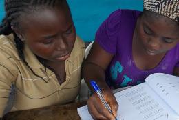 A photo of learners in Liberia