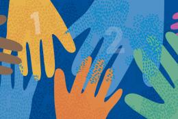 An illustration of hands representing Three Steps towards Healing and Help-Seeking on Mental Health Action Day